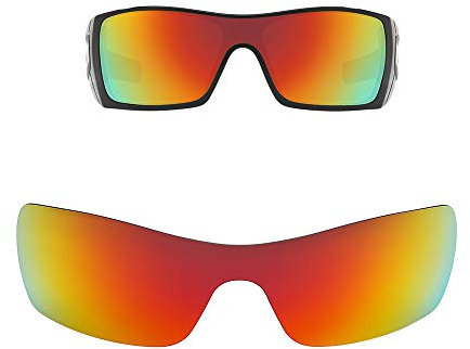 HiCycle2 Verres polarisés de rechange pour lunettes de soleil Oakley Batwolf - Plusieurs options, Rouge