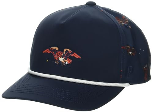 pumagolf Men's Volition Eagle Rope Cap, Deep Navy, One Size
