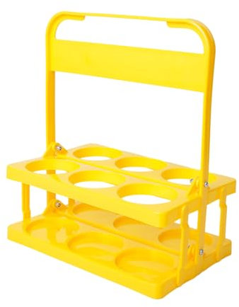 Cestino riutilizzabile per bottiglie di birra, leggero, comodo portabottiglie in plastica, adatto per 6 bottiglie, portabottiglie pieghevole