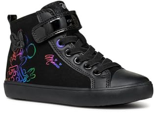 Geox Fille J Gisli Girl E, Noir, 34 EU