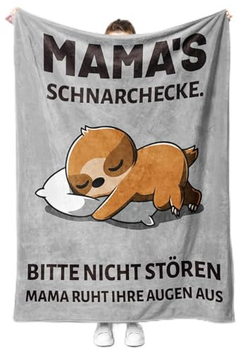 KAAYEE Geburtstagsgeschenk für Mama, Kuscheldecke Geschenke für Mutter zum Geburtstag Weihnachten Valentinstag Ostern Muttertag, Frauen Geschenk von Tochter Sohn 1.3 * 1.5 M Flanell Decke