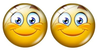 Smiley-Ohrstecker mit Emoji-Motiv, 1.2cm x 1.2cm, Edelstahl