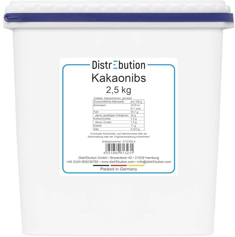 Kakao Nibs ohne Zucker 2,5kg natürlich