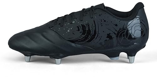 Canterbury Unisex Phoenix Genesis Team Stiefel, Schwarz/Silber-Metallic, 43 EU