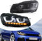 vland carlamp Scheinwerfer Montage Fit für Volkswagen GOLF 6 MK6 2008 2009 2010 2011 2012 2013 Scheinwerfer Montage mit DRL,für GOLF MK6 Scheinwerfer,Plug-and-play