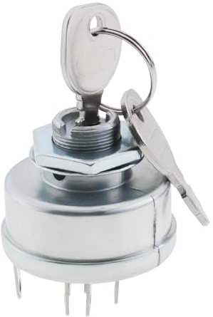Create idea 1 Set Interruttore Di Avviamento Accensione Tosaerba A 6 Pin Con 2 Chiavi Compatibile Con Briggs & Stratton Compatibile Con Hayter Heritage OE 92377 092377MA MU092377