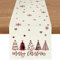 YCOLL Weihnachtsdeko Tisch Tischläufer Weihnachten Tischläufer Beige Winter Wasserabweisend Tischläufer Modern Weihnachtstischläufer für Drinnen und Draußen Party Küche Esstisch Dekoration