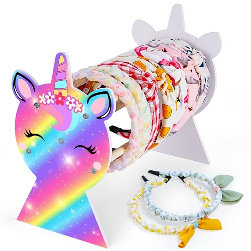 Unicorn Castle Haarreif Ständer Haargummi Aufbewahrung Haarschmuck Kinder Headband Holder Organizer
