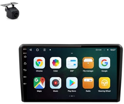Android 9 Inch Touchscreen Car Radio Stereo for Audi A3 2 8P 2003-2013 with Carplay Android Auto GPS Navigation with BT WiFi USB Mirror Link FM Auto Parts(1+32G)