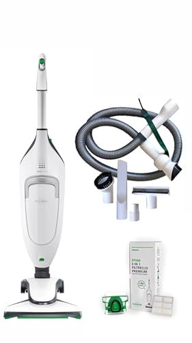 Generico Folletto VK220S Aspirapolvere con Kit Accessori, 6 Sacchetti Originali, 6 Profumini, Kit Tubi, Garanzia 24 Mesi