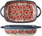 ASIAD Casserole Dish Small Ceramic, Rectangular Lasagna Dish for 1 Person, Vintage Ceramic Lasagna Pans Oven Dish,1