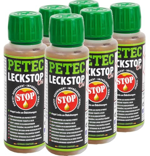 PETEC 6x 80150 Additiv, Ölverluststop (900 ml) | 6x 80150, PETEC Leck-Up 150ML, Öl-Verlust-Stop