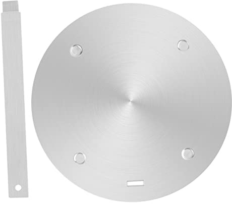 Piastra di induzione Diffusore di Calore Adattatore in Acciaio Inox 30 Cm Manico per a Gas ed Elettrici Distribuzione Uniforme Sbrinamento Utensile da Cucina