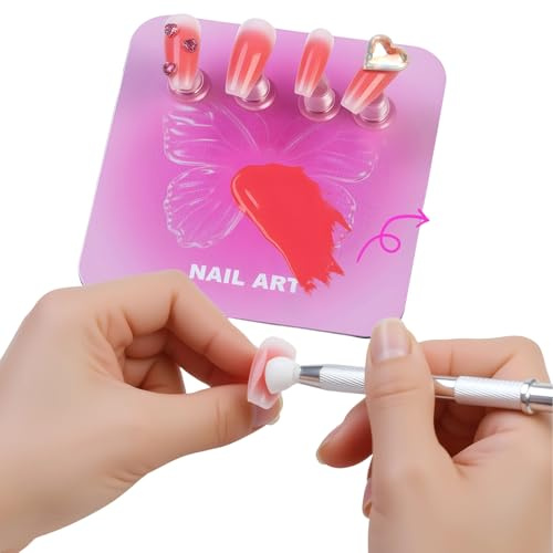 Acrylic Nail Holder | Magnetic Base for Painting Tool Supplies,Acrylic Nail Tips Stand - for Home Travel Vacation Art School Apartment Parties