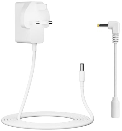 5V Charger for VTech Baby Monitor VM901 VM919HD VM919-2HD VM819 VM819-2 | Power Supply for Screen Parent Unit, Replacement Charging Adapter Kit, with 4.9M Main Cord & 15CM Conversion Cable