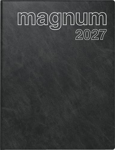 rido/idé Buchkalender Mod. magnum 2027 | 18,3×24 cm, Kunststoff, schwarz