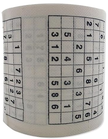 Toilettenpapier Sudoku Rätsel Sudoku-Aufdruck