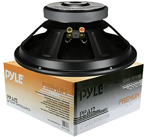 1 WOOFER PYLE PPA12 PPA 12 altoparlante diffusore 30,00 cm 300 mm 12 350 watt rms 700 watt max impedenza 8 ohm casa feste disco party, 1 pezzo