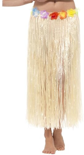 Hawaiian Hula Skirt with Flowers, with Velcro