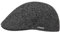 Stetson Texas Classic Wool Flatcap - Schiebermütze Herren - Herrenmütze mit Baumwollfutter - Schirmmütze Herbst/Winter - Wollcap dunkelgrau L (58-59 cm)
