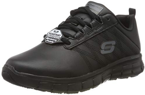 Skechers Sure Track Erath, Zapatillas Mujer, Black, 37 EU