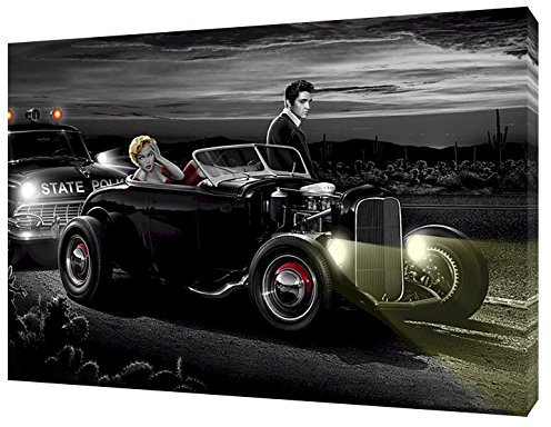 artsprints Leinwandbild, Marilyn Monroe Elvis Presley, gerahmt, 76,2 x 50,8 cm, 18 mm Tiefe