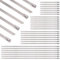 Swpeet Kit de serre-câbles à fermeture Éclair en acier inoxydable avec revêtement en acier inoxydable Assortment Kit