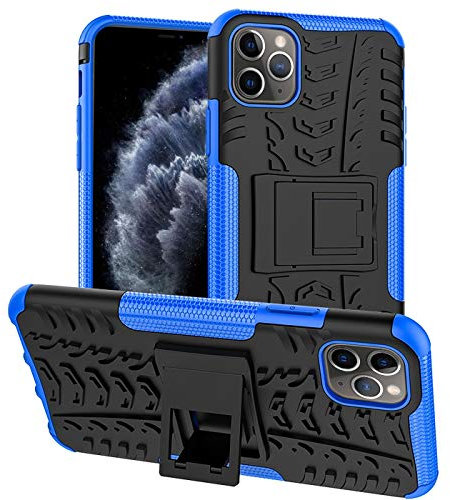 Verco Schutzhülle für iPhone 11 Pro Hülle, Armor Outdoor Handyhülle für Apple iPhone 11 Pro Case Panzer Hardcase [Cover geeignet für Baustelle], Blau