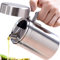 LVOERTUIG Ölkanne aus Edelstahl, Olivenölspenderflasche, 550 ml, Ölspender-Topf, auslaufsicher, Ölflaschen, Ölbehälter mit Deckel für Küche, Kochen, Grillen