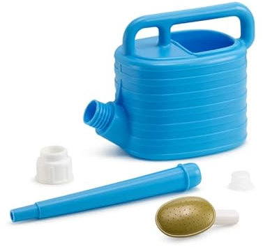 CERTRE Arrosoir en plastique bleu 2 l avec rose en métal pour plantes et bonsaï (fabriqué au Japon)