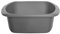 Large Or Small Plastic Rectangular Washing Up Bowl (Silver, Large Rectangular Bowl)