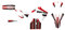Deko-Set für Motorrad, anpassbar, Rieju MRT 50 von 2009 bis 2021, Coryo, Weiß