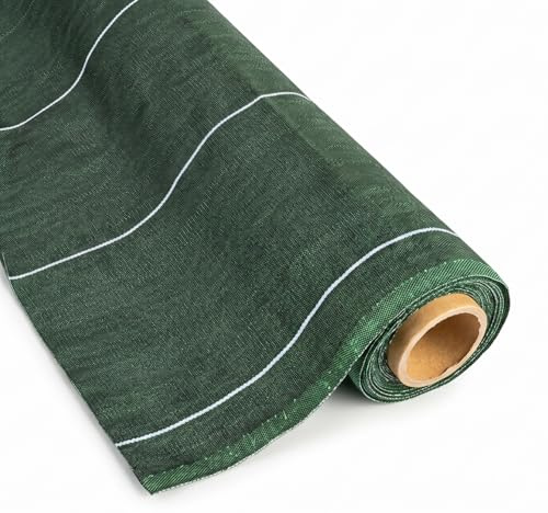 130g/m2 Toile Bache de paillage tissée Anti-Mauvaises Herbes Largeur 4,15m Longueur 25m