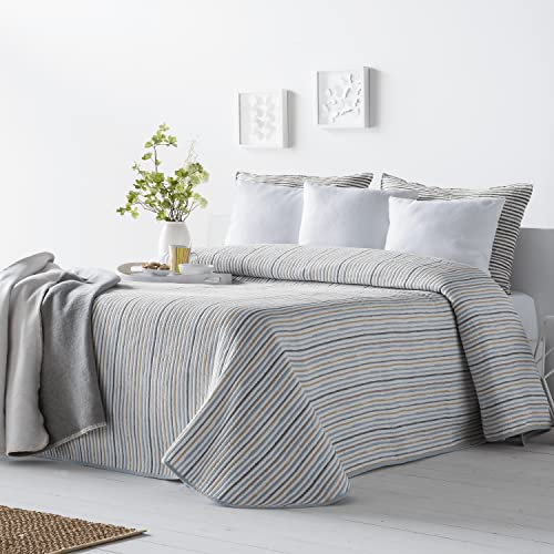 VIALMAN Tagesdecke Sofia 14 Einzelbett | Steppdecke Beige | Steppdecke Größe 180 x 270 cm | Tagesdecke Bett & Sofaüberwurf Beige