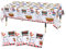KRUCE 3er Pack Spielkarten Party Tischdecken,Casino Spielkarten Clubs Thema Kunststoff Tischdecke Partydekorationen,220 * 130cm