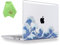 UESWILL Schutzhülle kompatibel mit MacBook Pro 40,6 cm (16 Zoll) M4 M3 M2 M1 Pro Max Chip, kreatives Design, Hartschalenhülle + Mikrofasertuch, Ozeanwellen