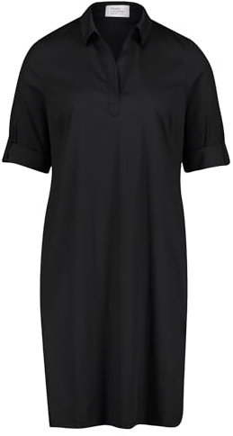 Vera Mont Damen Hemdblusenkleid mit Taschen 36, Schwarz