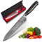 Couteau de Chef Damas, Couteaux Japonais Professionnelle en Acier Damas 67 Couches, Lame de 20cm Ergonomique Handle avec Boîte Cadeau