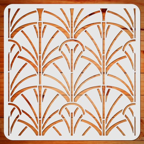 ORIGACH Schablonen Wandgestaltung, Malerei Schablone, Wiederverwendbare DIY-Bastelschablonen, Wand Malen Schablonen, Malschablone für Malerei Holz Wand Deko, 30×30 cm