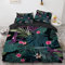 YURKO Bettwäsche 3D Tropical Tropisch Dschungel Jungle Urwald Kein Bügeln Polyester Baumwolle Bettwäsche Jungen 200X200 200 X 200 cm Mit 2 Kissenbezügen 80X80Cm