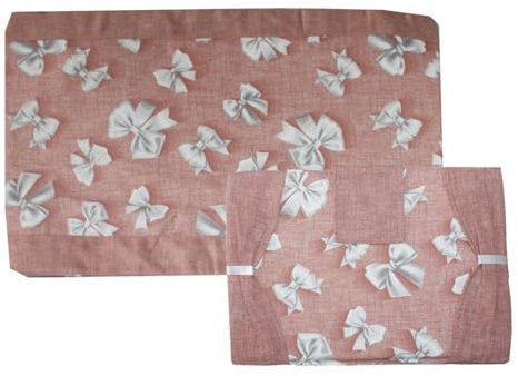 Russo Tessuti Cordinato COPRIFORNO Cuori Love COPRIFORNELLO 5 FUOCHI Arredo Casa Cucina Fiocco-Rosa-Forno+fornello