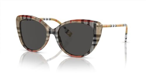 Burberry BE 4407 Multicolor/Dark Grey 54/17/140 Frauen Sonnenbrille, Mehrfarbig/Dunkelgrau, 54/17/140