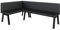 FURNISTAR Eckbank Akiko Metal A - Eckbankgruppe für Ihrem Esszimmer, Küche modern, Sitzecke, Essecke. Perfekt für Küche, Büro und Rezeption. Solide und Starke Verarbeitung. (128x196-Links-Soft11)