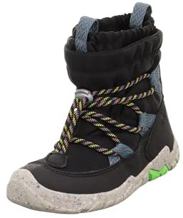 Superfit Trace Warm gefütterte Gore-Tex, Stivali da Neve, Schwarz/Blau 0000, 35 EU Larga