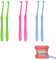 Einbüschelzahnbürste,6 Stuck Einbüschelbürste,Zahnbürste Zahnspange,Zahnspangen Zahnbürste,Weiche Schlanke Getuftete Zahnbürste für Kieferorthopädische Zahnspangen und Brücken Detail Reinigung,3 Farbe