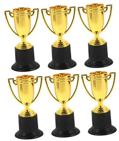 BESPORTBLE 6 Stück Fußball Trophäe Pokal Auszeichnungen Sport Trophäen Aufblasbarer Hammer Spielzeug Baseball Punktebuch Gold Belohnung Trophäe Fußball Trophäen Fußball Trophäe