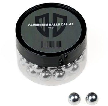 HomeDefence-24 Exclusive Alu Balls | Glasbrecherkugeln | 1,8gr | Cal 0.43 Größe 100