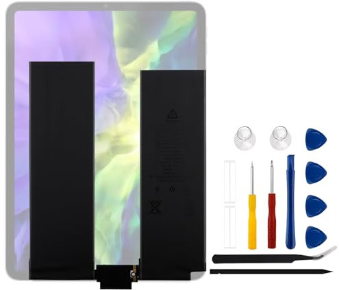 Vvsialeek Neu A2224 Tablet Ersatz Akku Kompatibel Für iPad Pro 11 2nd Generation Gen 2 2020 A2228 A2068 A2230 A2231 iPad8,9 iPad8,10 EMC 3349 3350 128GB 256GB 512GB 1TB mit kostenlosem Toolkit.