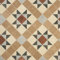 Tile Effect Vinyl Flooring Roll Brown & Beige Victorian Felt Back Lino Flooring for Kitchens, Bathrooms and Hallways 2m 3m Width 2m To 7m Length (Brindley, 4m x 2m)