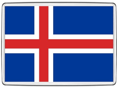 Pixly® Iceland Flag Fridge Magnet Large Jumbo Size Icelandic Keepsake Country Souvenir Novelty Refrigerator Magnets Gift